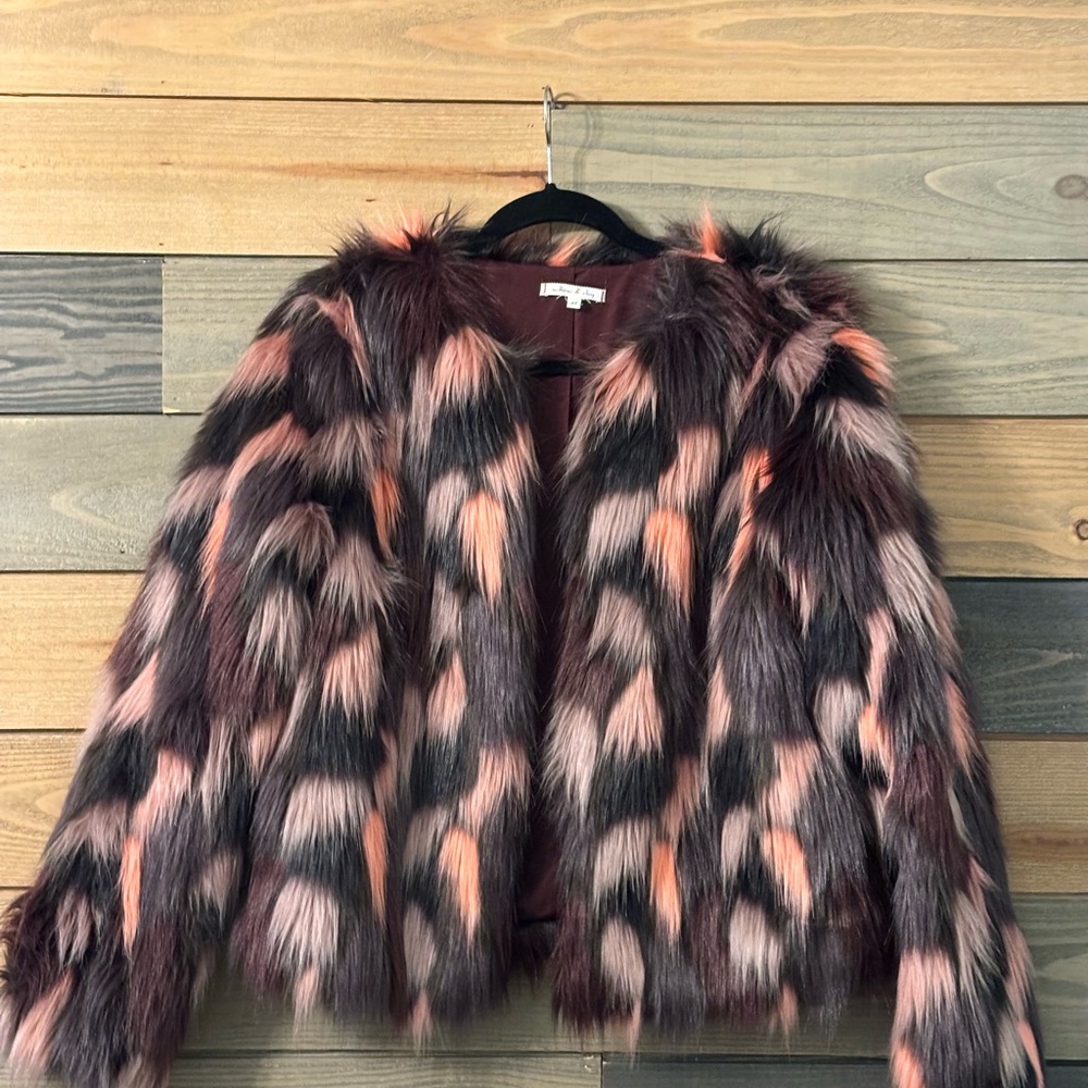 Faux Fur Multicolor Jacket